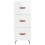 VidaXL vidaXL Sideboard Storage Cabinet Cupboard High Gloss White Engineered Wood 6