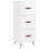 VidaXL vidaXL Sideboard Storage Cabinet Cupboard High Gloss White Engineered Wood 2