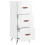 VidaXL vidaXL Sideboard Storage Cabinet Cupboard High Gloss White Engineered Wood 5