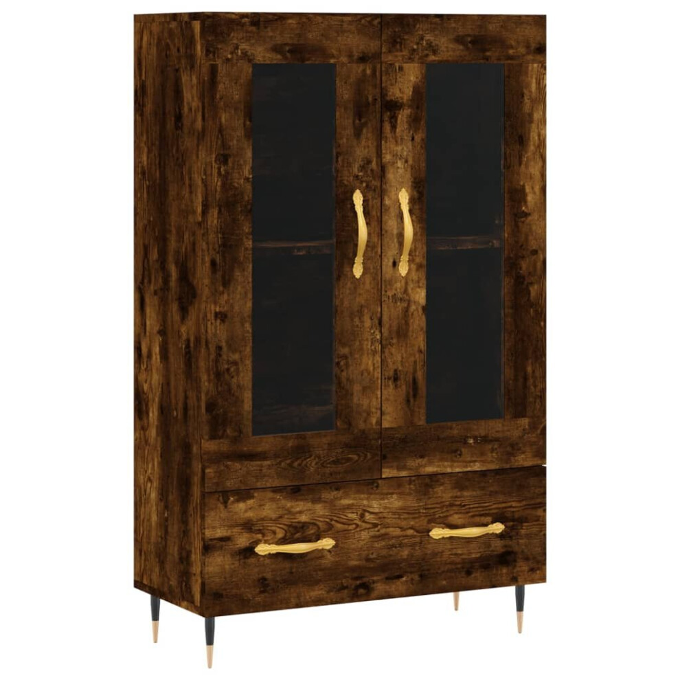 Vidaxl (Smoked Oak) Highboard Sideboard Cupboard Side Cabinet Sonoma Oak Engineered Wood