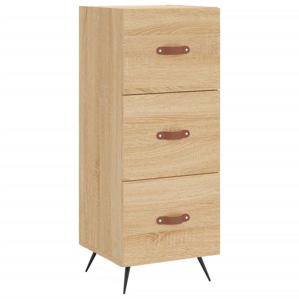 vidaXL Sideboard Storage Side Cabinet Cupboard Sonoma Oak Engineered Wood