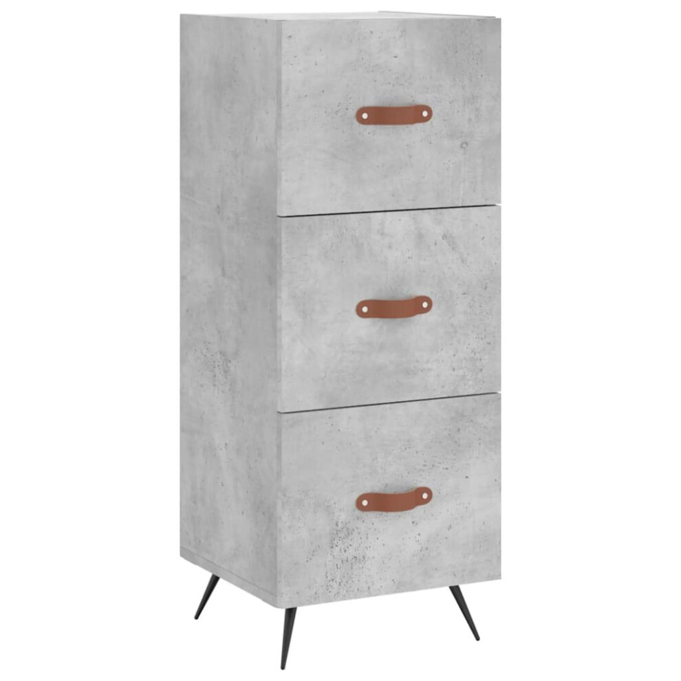 Vidaxl Sideboard Storage Side Cabinet Cupboard Concrete Grey Engineered Wood