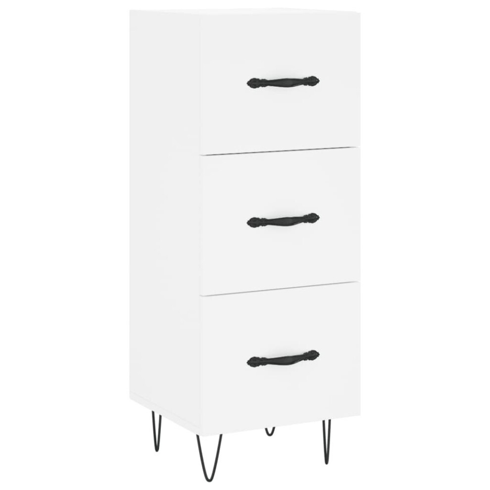 vidaXL Sideboard Storage Cabinet Cupboard Side Cabinet White Engineered Wood