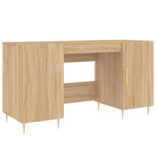 (sonoma oak) vidaXL Desk Computer Desk Writing Table Office Work Desk Black Engineered Wood