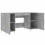VidaXL (concrete grey) vidaXL Desk Computer Desk Writing Table Office Work Desk Black Engineered Wood 5