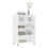 VidaXL (white) vidaXL Highboard Sideboard Storage Side Cabinet Home Cupboard Engineered Wood 3