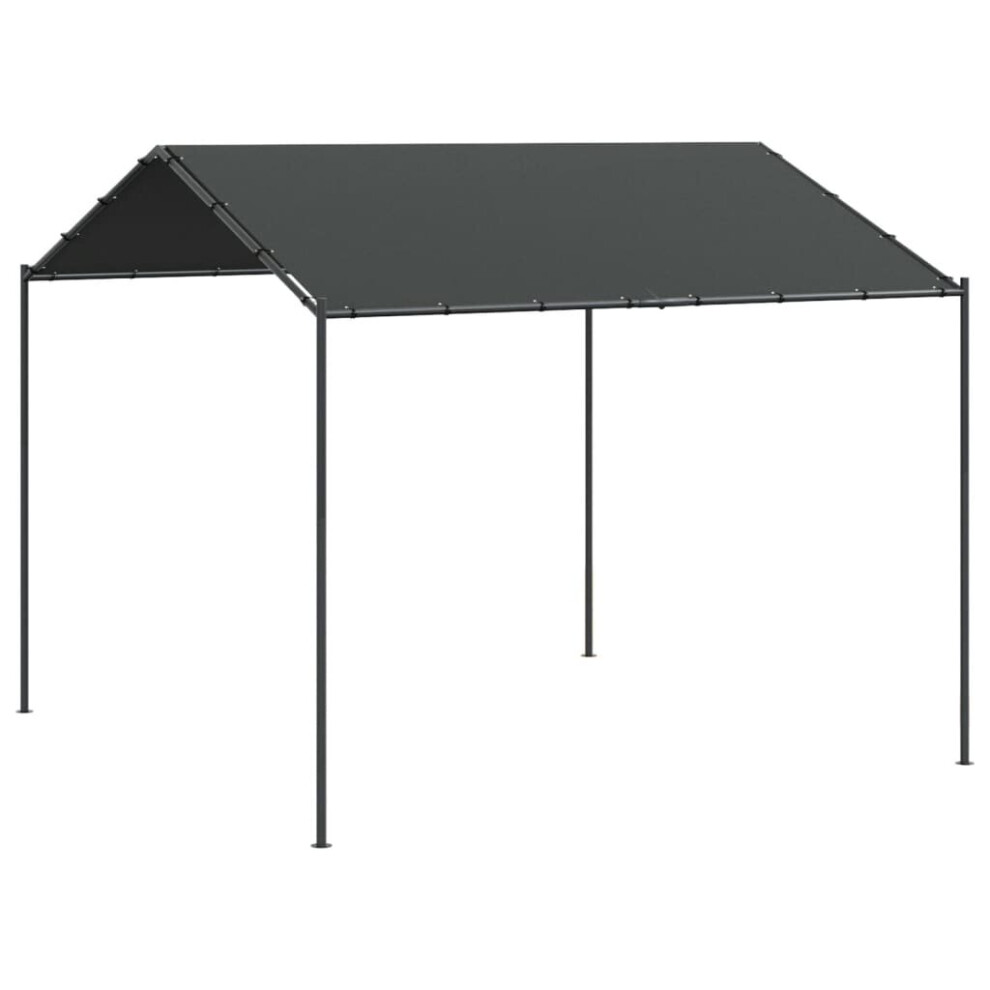 Vidaxl Canopy Tent Garden Gazebo Party Tent 3X3 M Steel And Fabric Anthracite