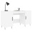 VidaXL (white) vidaXL Desk Computer Desk Writing Table Work Table Sonoma Oak Engineered Wood 3