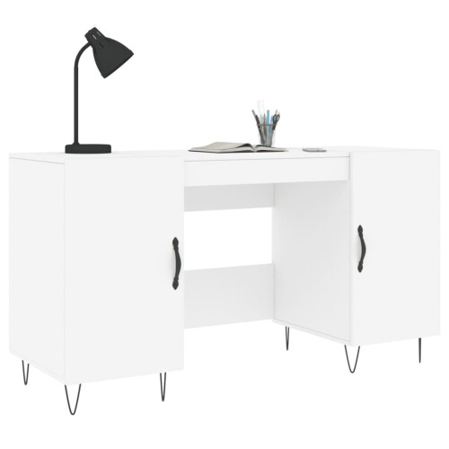 VidaXL (white) vidaXL Desk Computer Desk Writing Table Work Table Sonoma Oak Engineered Wood 2