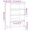 VidaXL (white) vidaXL Highboard Sideboard Storage Side Cabinet Home Cupboard Engineered Wood 4