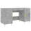 VidaXL (concrete grey) vidaXL Desk Computer Desk Writing Table Office Work Desk Black Engineered Wood 1