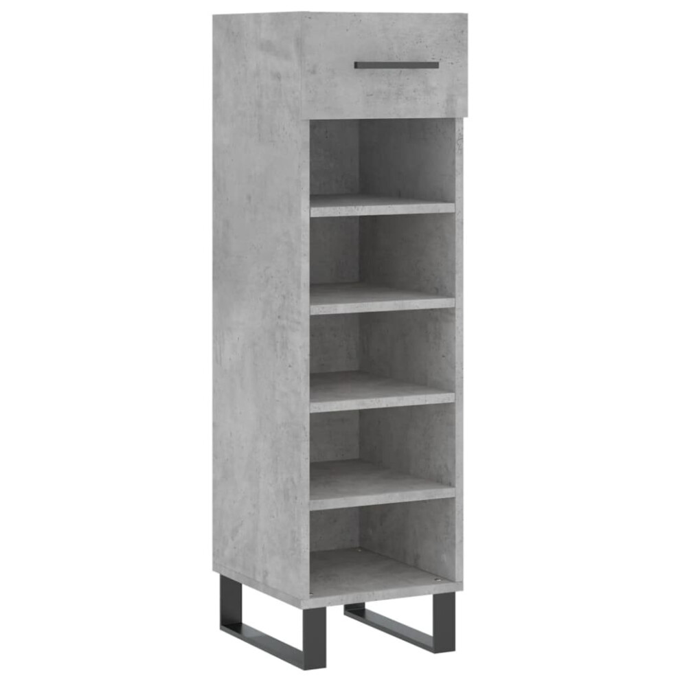 (concrete grey) vidaXL Shoe Cabinet Shoe Storage Shelf Shoe Rack Grey Sonoma Engineered Wood