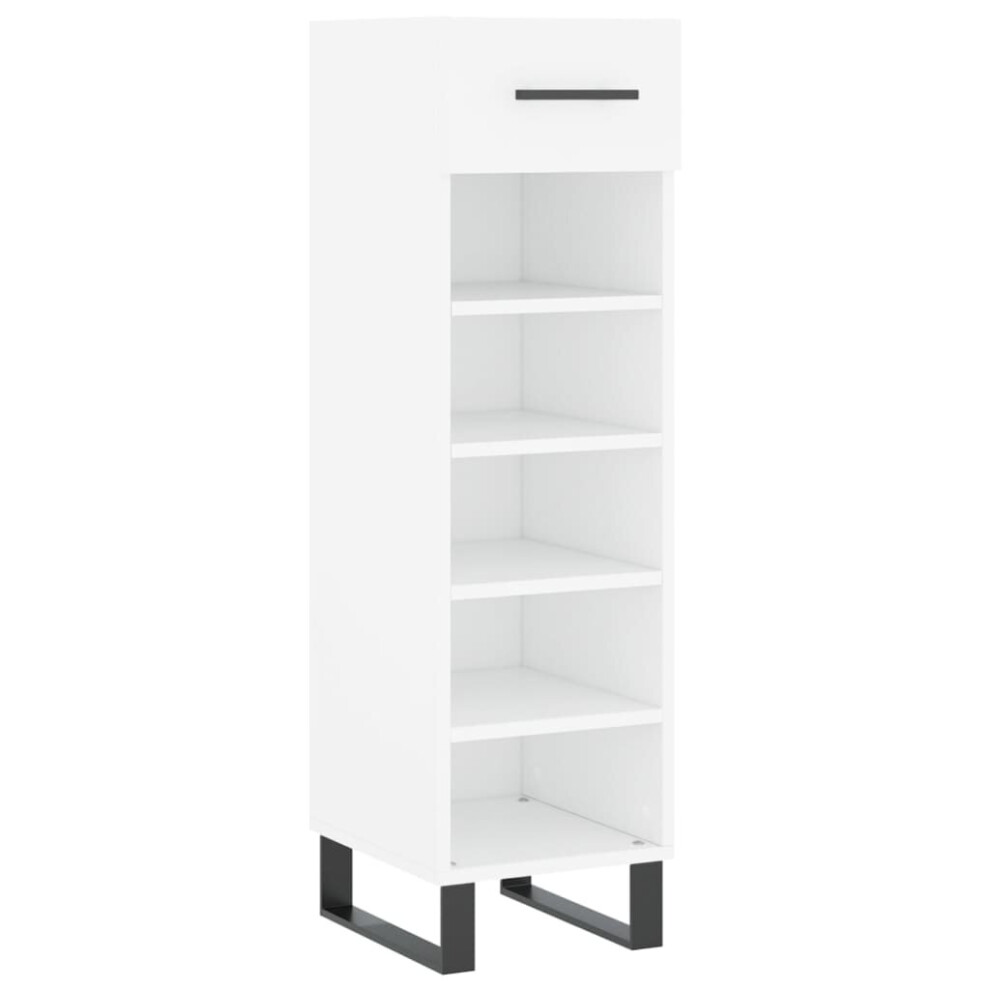 (white) vidaXL Shoe Cabinet Shoe Storage Shelf Shoe Rack Grey Sonoma Engineered Wood