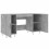 VidaXL (concrete grey) vidaXL Desk Computer Desk Writing Table Work Table Sonoma Oak Engineered Wood 5