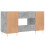 VidaXL (concrete grey) vidaXL Desk Computer Desk Writing Table Office Work Desk Black Engineered Wood 8
