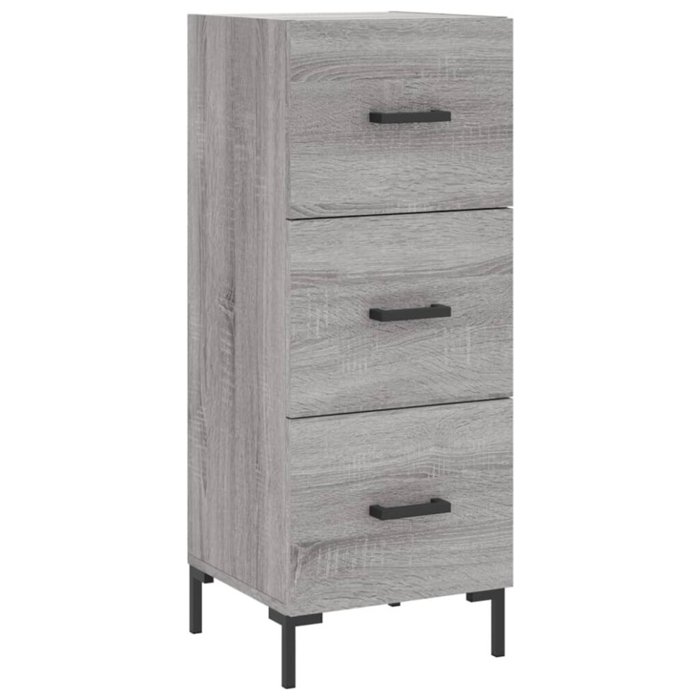 New Vidaxl Sideboard Storage Side Cabinet Cupboard Sonoma Engineered Wood Grey