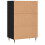 VidaXL (black) vidaXL Highboard Sideboard Storage Side Cabinet Home Cupboard Engineered Wood 6