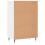 VidaXL (white) vidaXL Highboard Sideboard Storage Side Cabinet Home Cupboard Engineered Wood 6