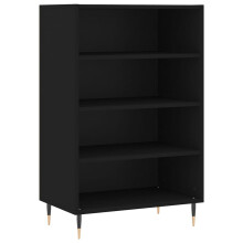 (black) vidaXL Highboard Sideboard Storage Side Cabinet Home Cupboard Engineered Wood