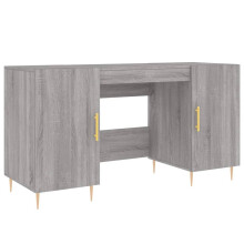 (grey sonoma) vidaXL Desk Computer Desk Writing Table Office Work Desk Black Engineered Wood