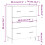 VidaXL vidaXL Sideboard Storage Cabinet Cupboard High Gloss White Engineered Wood 4