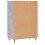 VidaXL (concrete grey) vidaXL Highboard Sideboard Storage Side Cabinet Home Cupboard Engineered Wood 6