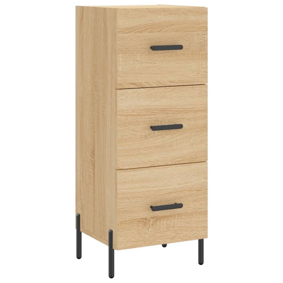 Vidaxl Sideboard Storage Side Cabinet Cupboard Sonoma Oak Engineered Wood