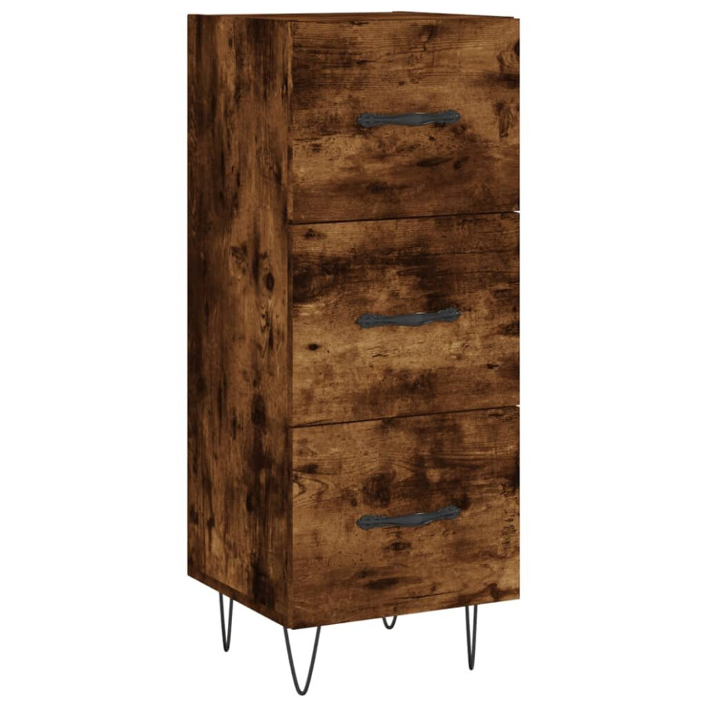 Vidaxl Sideboard Storage Side Cabinet Cupboard Smoked Oak Engineered Wood