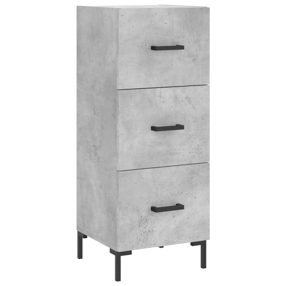 vidaXL Sideboard Storage Side Cabinet Cupboard Concrete Grey Engineered Wood