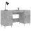 VidaXL (concrete grey) vidaXL Desk Computer Desk Writing Table Work Table Sonoma Oak Engineered Wood 3