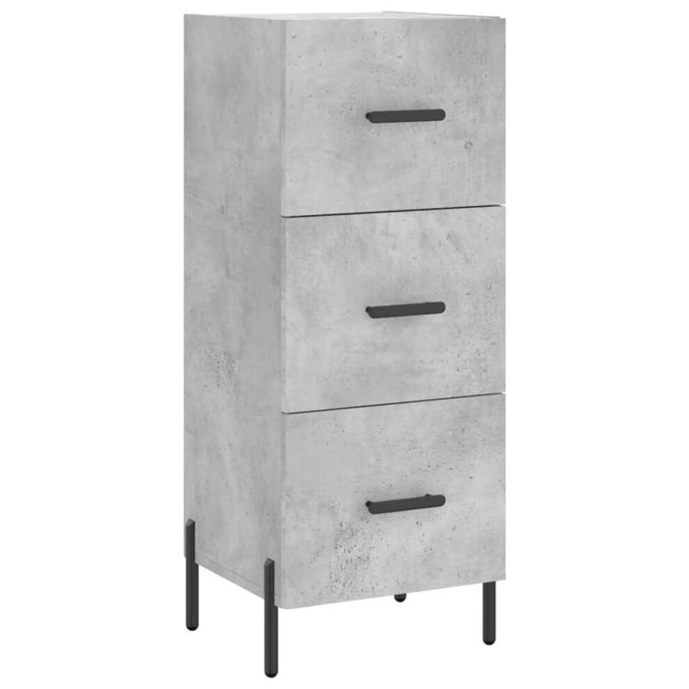 vidaXL Sideboard Storage Side Cabinet Cupboard Concrete Grey Engineered Wood