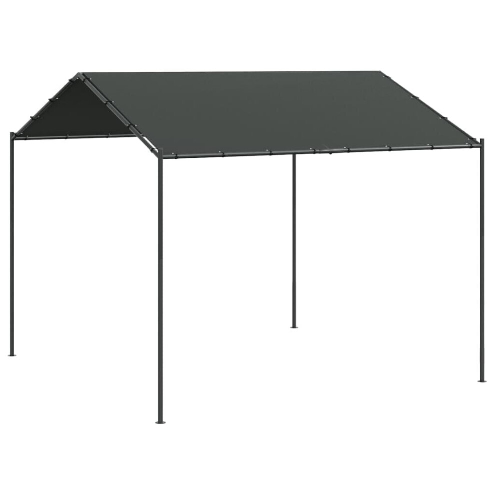 Vidaxl Canopy Tent Garden Gazebo Party Tent Anthracite 4X4 M Steel And Fabric