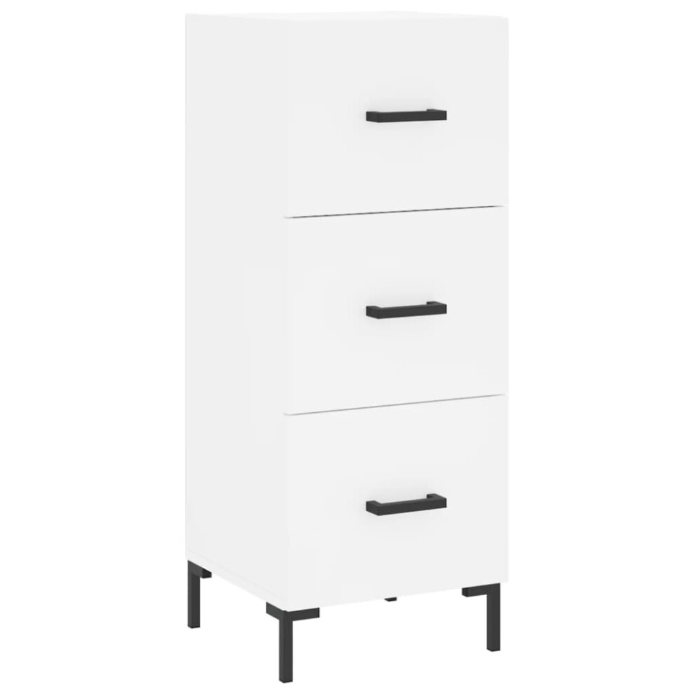 Vidaxl Sideboard Storage Cabinet Cupboard Side Cabinet White Engineered Wood