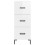 VidaXL vidaXL Sideboard Storage Cabinet Cupboard High Gloss White Engineered Wood 6