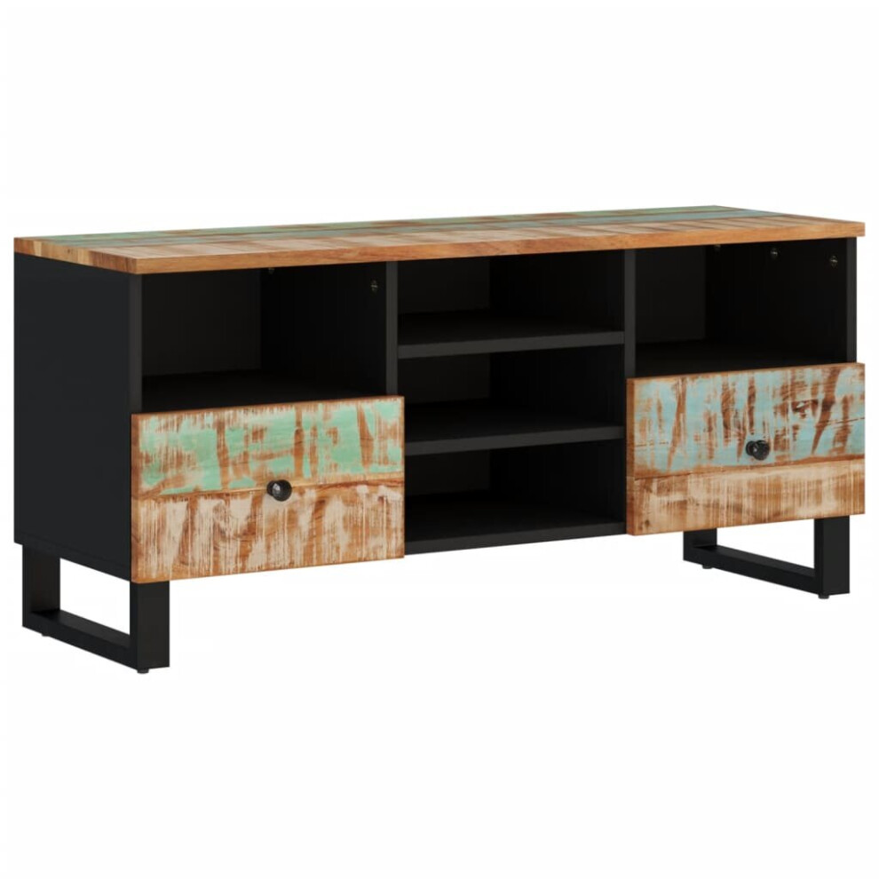 (multicolour) vidaXL TV Cabinet Sideboard Cupboard Solid Wood Acacia and Engineered Wood