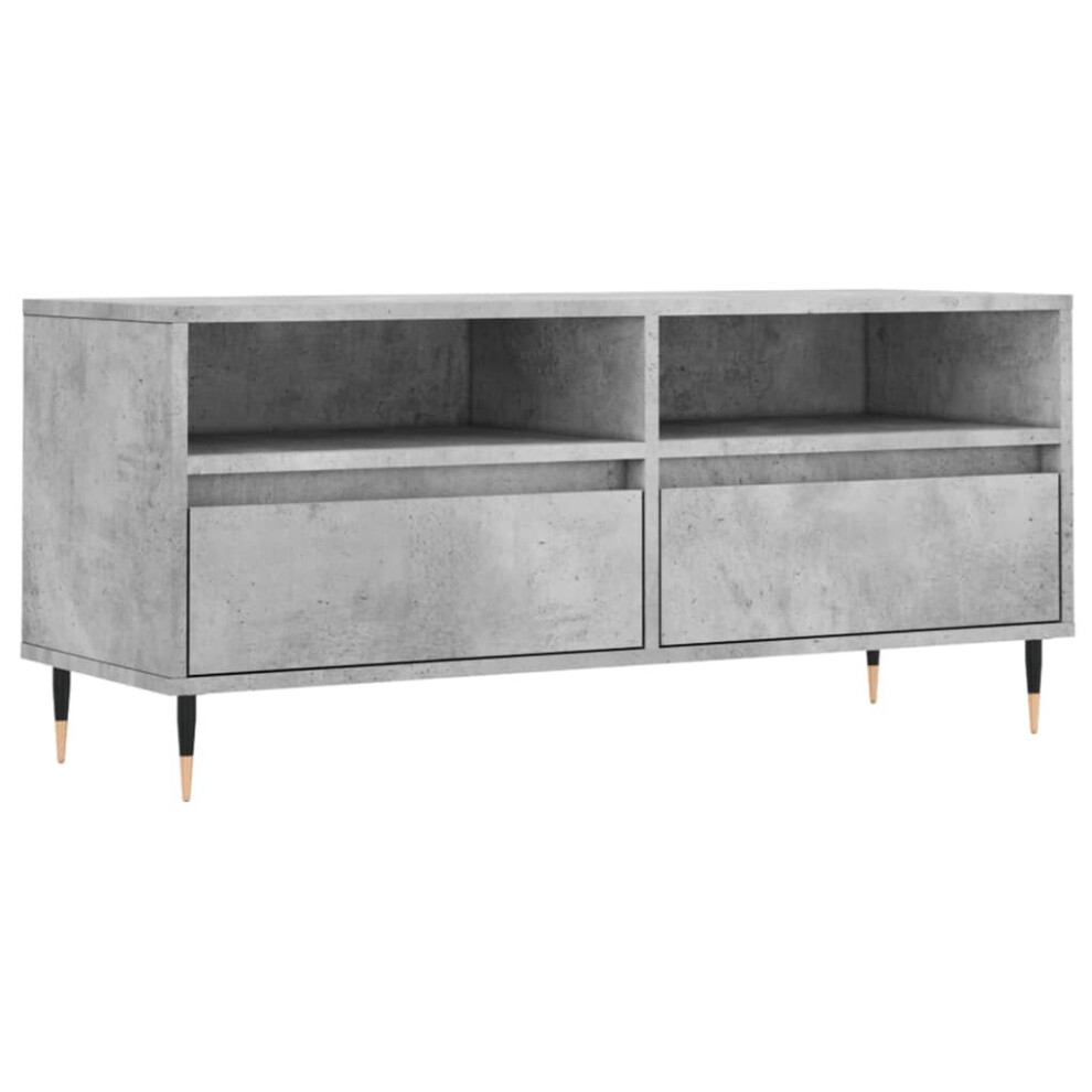 vidaXL TV Cabinet TV Unit Media Cabinet TV Stand Concrete Grey Engineered Wood