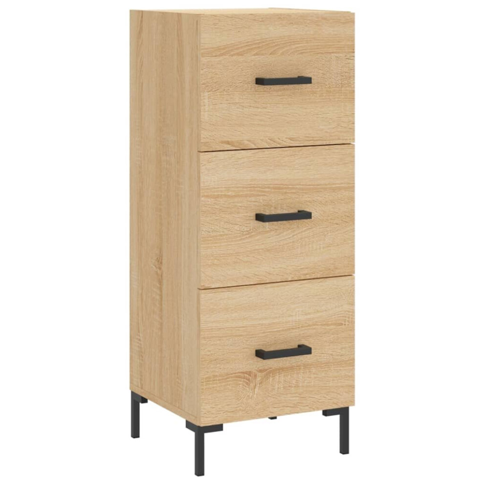 Vidaxl Sideboard Storage Side Cabinet Cupboard Sonoma Oak Engineered Wood