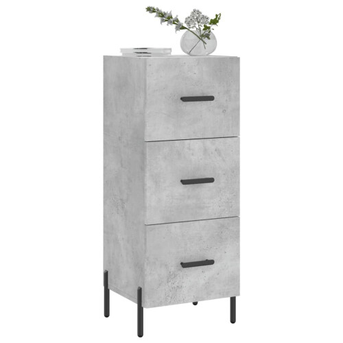 VidaXL vidaXL Sideboard Storage Side Cabinet Cupboard Concrete Grey Engineered Wood 2