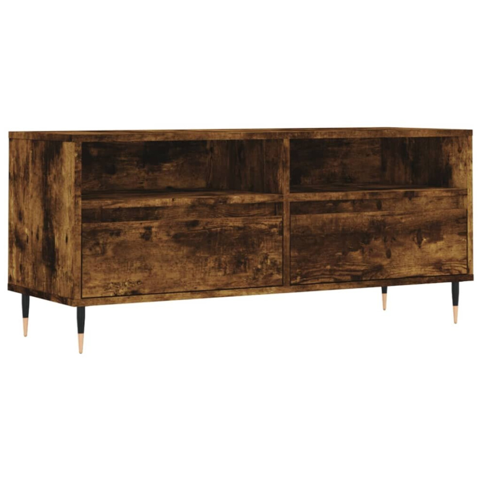 Vidaxl Tv Cabinet Tv Unit Media Cabinet Tv Stand Smoked Oak Engineered Wood