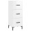VidaXL vidaXL Sideboard Storage Cabinet Cupboard High Gloss White Engineered Wood 2