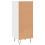 VidaXL vidaXL Sideboard Storage Cabinet Cupboard High Gloss White Engineered Wood 8
