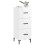 VidaXL vidaXL Sideboard Storage Cabinet Cupboard High Gloss White Engineered Wood 3