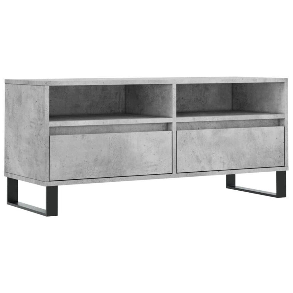 Vidaxl Tv Cabinet Tv Unit Media Cabinet Tv Stand Concrete Grey Engineered Wood