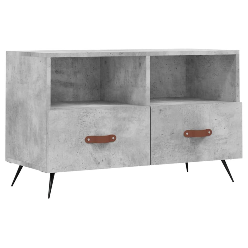 vidaXL TV Cabinet TV Unit Media Cabinet TV Stand Concrete Grey Engineered Wood