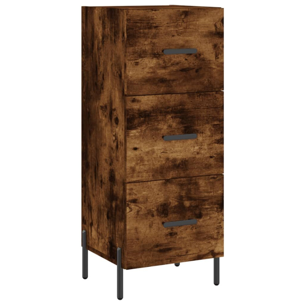 vidaXL Sideboard Storage Side Cabinet Cupboard Smoked Oak Engineered Wood