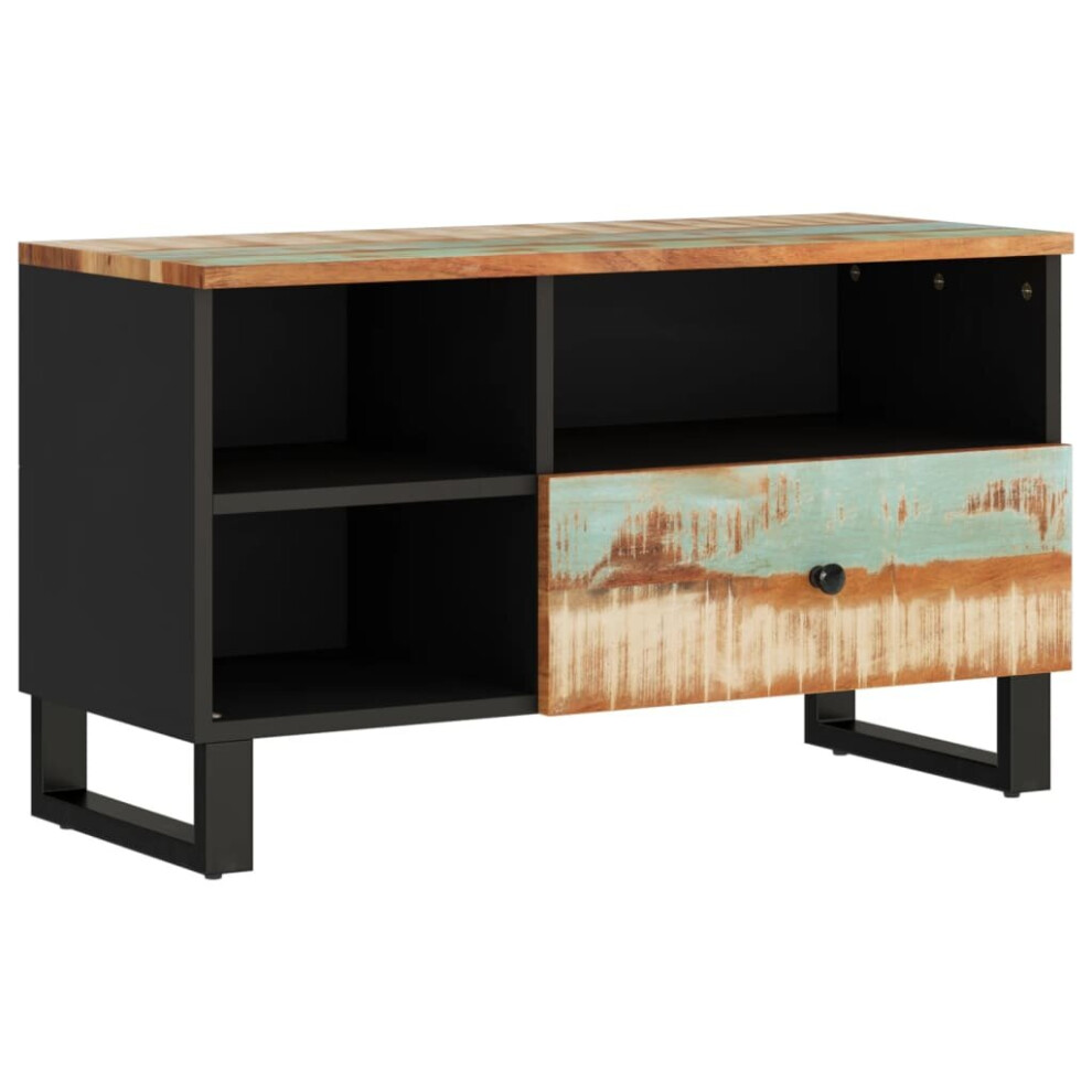 (multicolour) vidaXL TV Cabinet Sideboard Cupboard Solid Wood Acacia and Engineered Wood