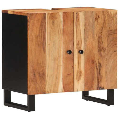 VidaXL (brown) vidaXL Sink Cabinet Vanity Unit Cupboard Solid Wood Mango and Engineered Wood