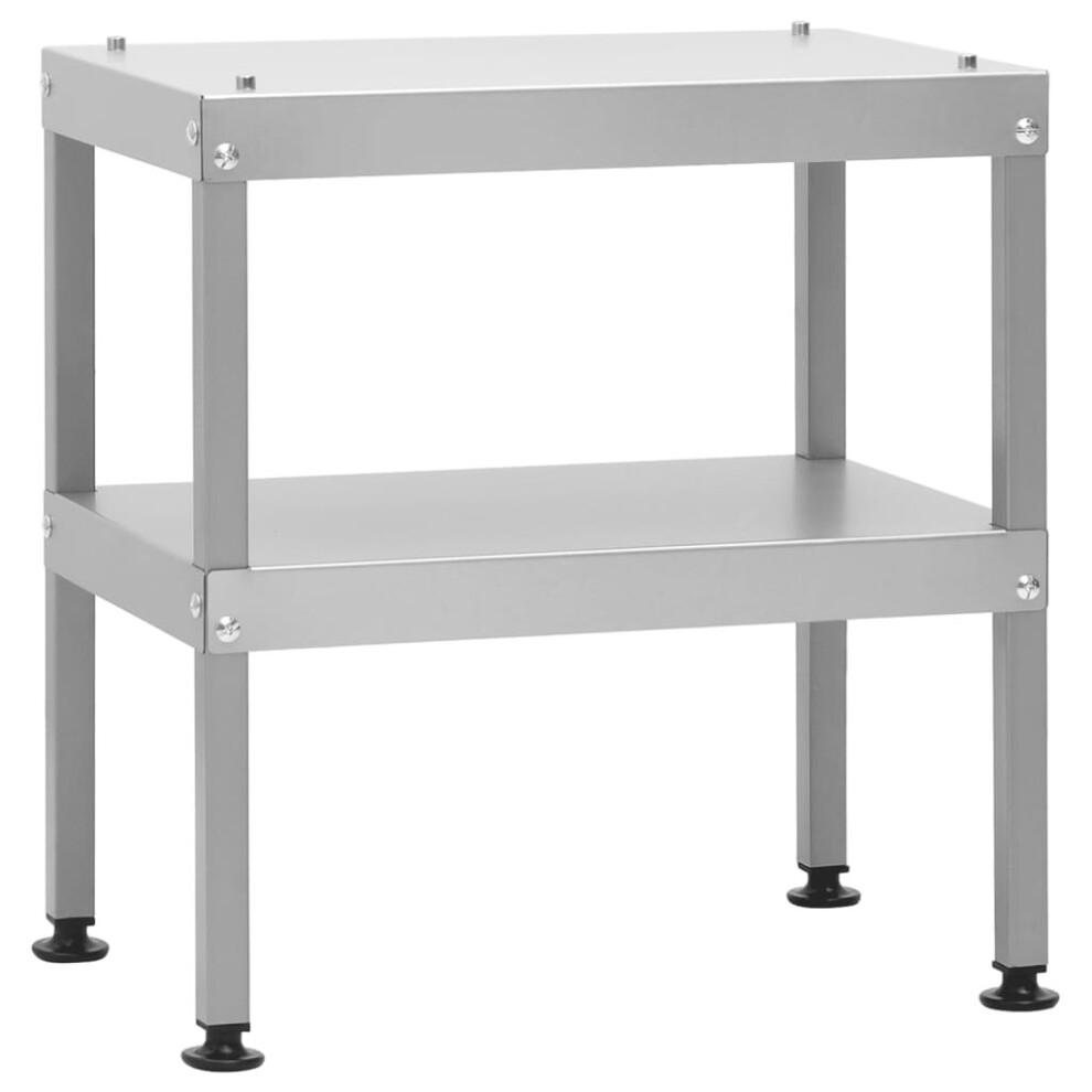 vidaXL Table for Oven Smoker Kitchen Prep Table Worktable Galvanised steel