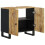 VidaXL (light brown) vidaXL Sink Cabinet Vanity Unit Cupboard Solid Wood Mango and Engineered Wood 3