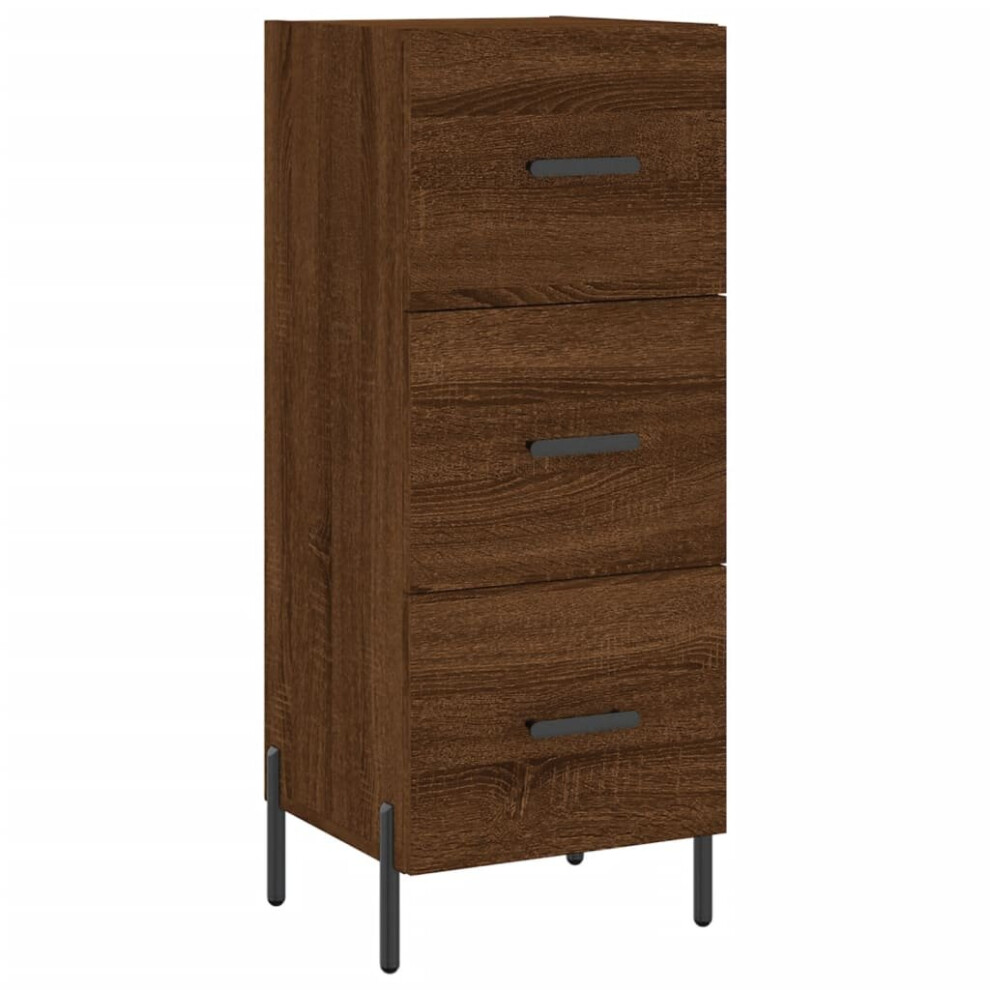 vidaXL Sideboard Hall Storage Side Cabinet Cupboard Brown Oak Engineered Wood